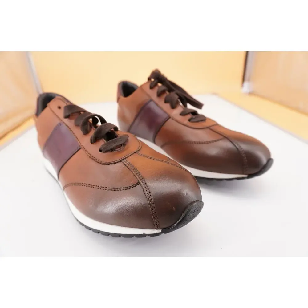 Bruno Magli Men's Carlo Brown Leather Sneaker Size 11 $298 trainer New